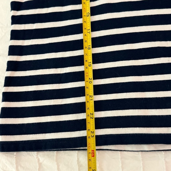 Lauren Ralph Lauren Women's Navy and White Striped Polo Size XL - Picture 7 of 8